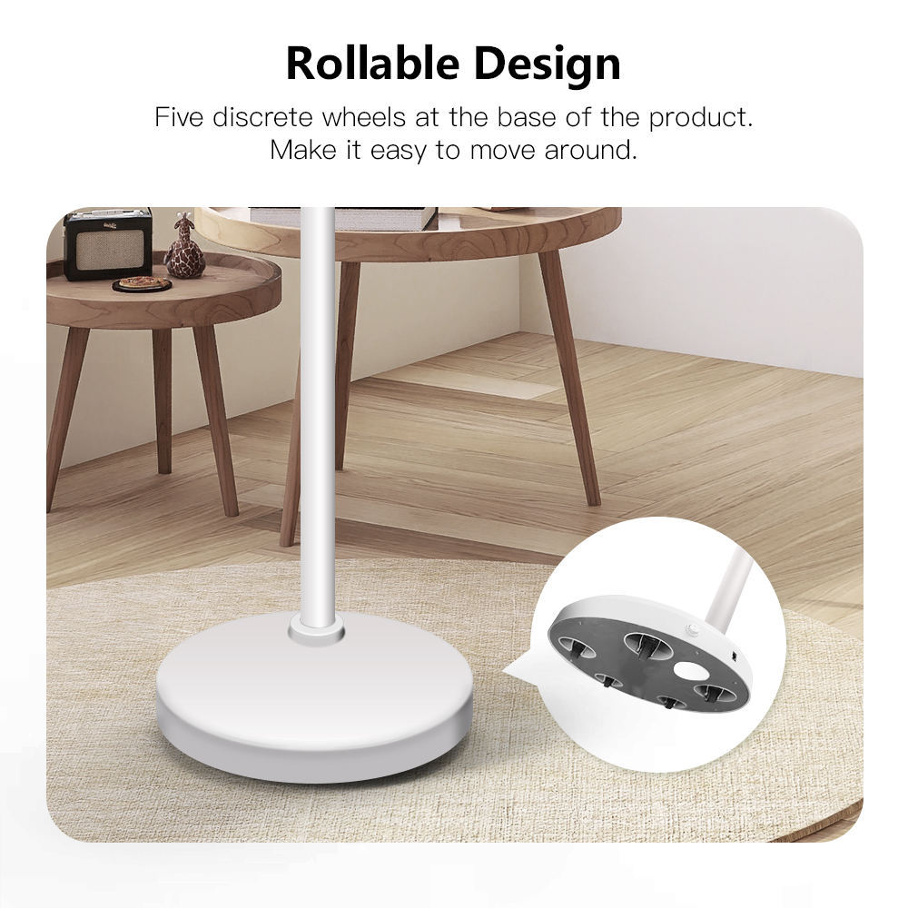 Adjustable Floor Tablet Stand with 360° Rotation, Height 1200–1470 mm, Stable Base for Display & Digital Signage 24 inch monitor