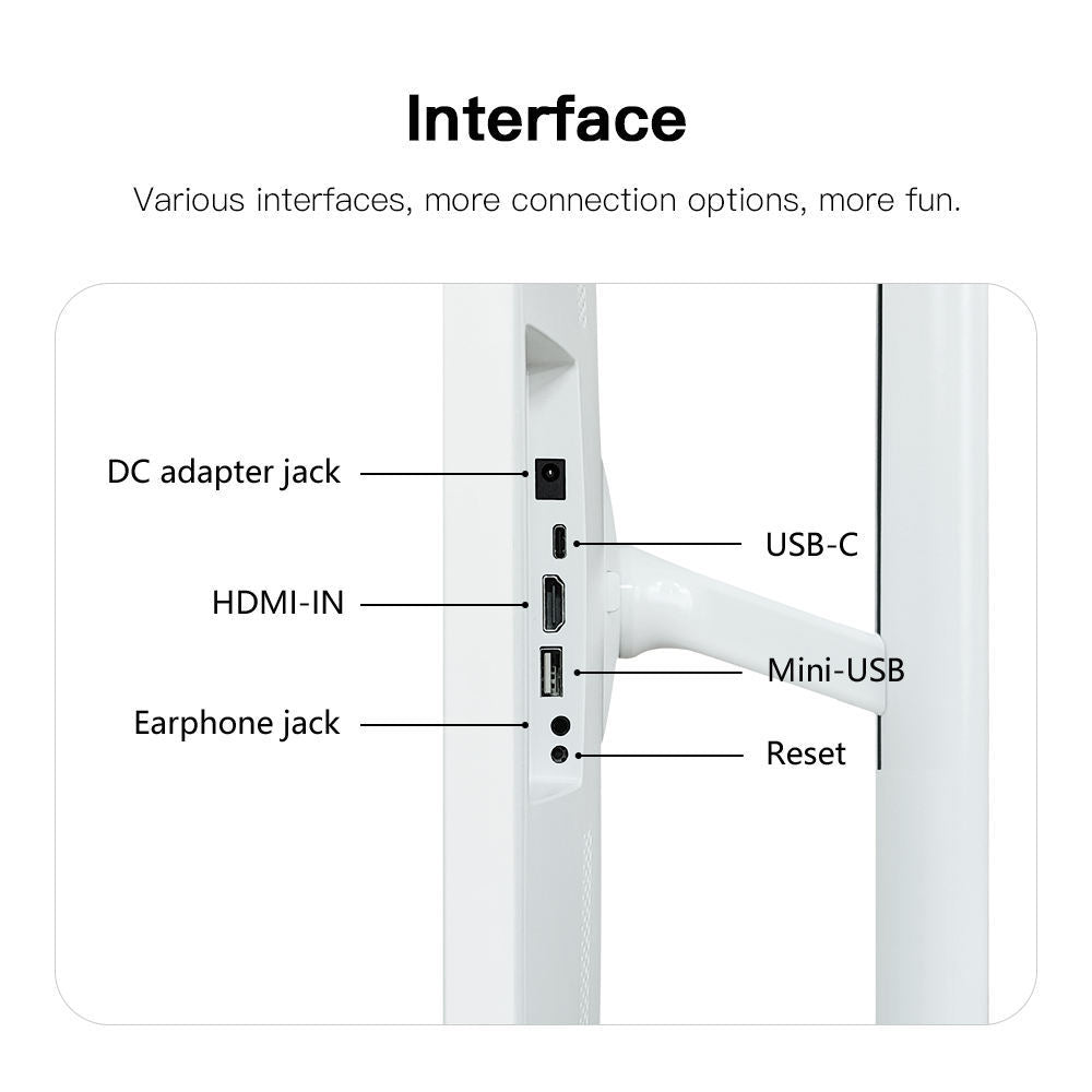 Adjustable Floor Tablet Stand with 360° Rotation, Height 1200–1470 mm, Stable Base for Display & Digital Signage 24 inch monitor